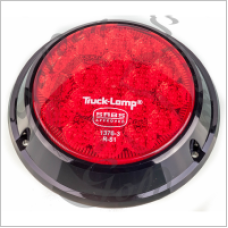 RED LED LAMP FLUSH MTG.19LED(10-30V)