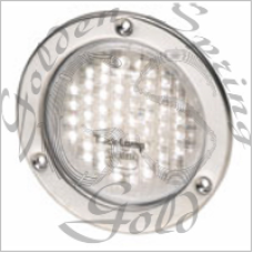 CLEAR LED LAMP  METAL FLANGE 34SQ LED