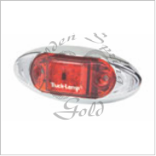 RED LED MARKER LAMP CHROME (10-30V)