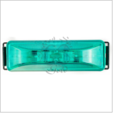 GREEN LED MARKER LAMP 10-30V RECTANGLE